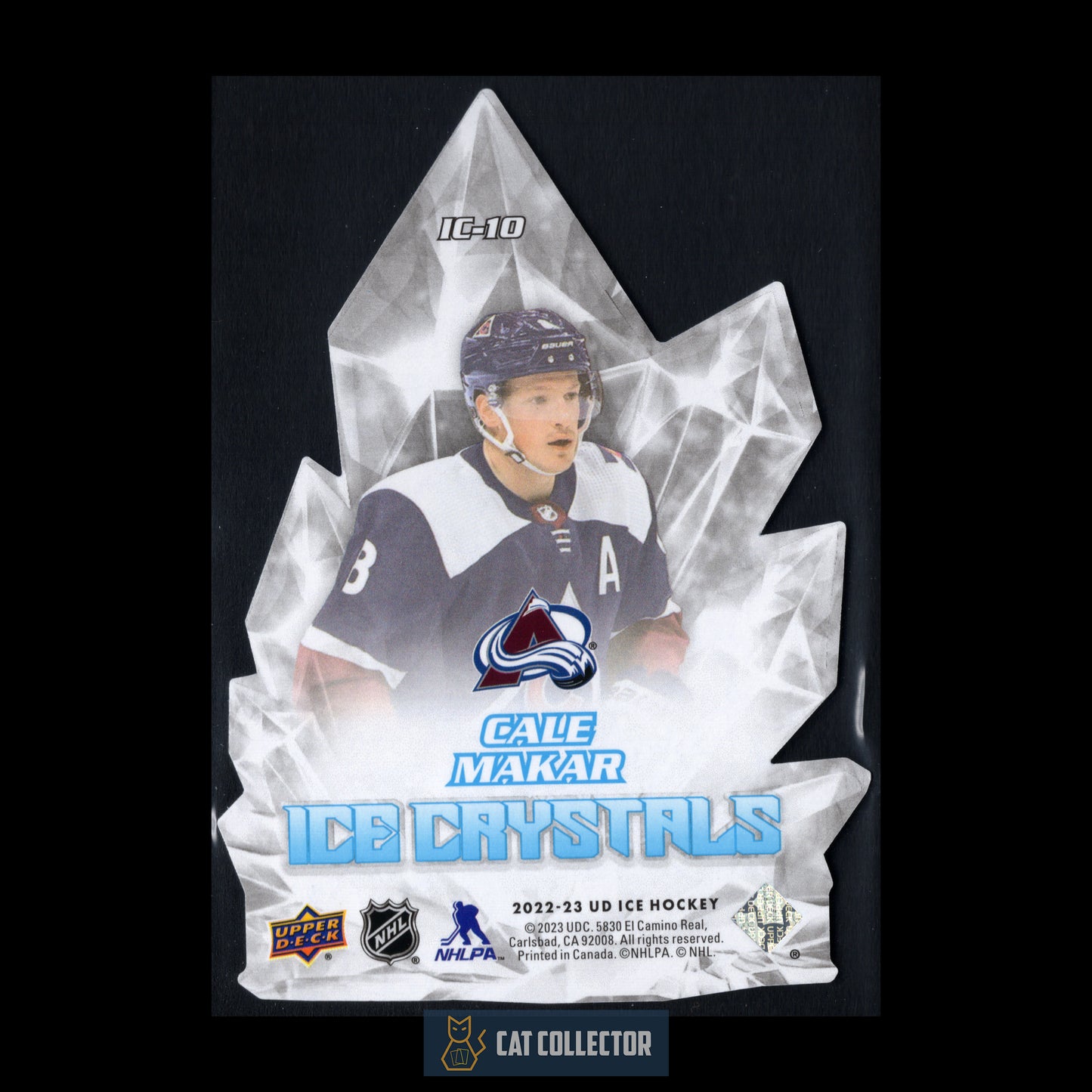 2022-23 Upper Deck Ice CALE MAKAR #IC-10 Ice Crystals Die-Cut