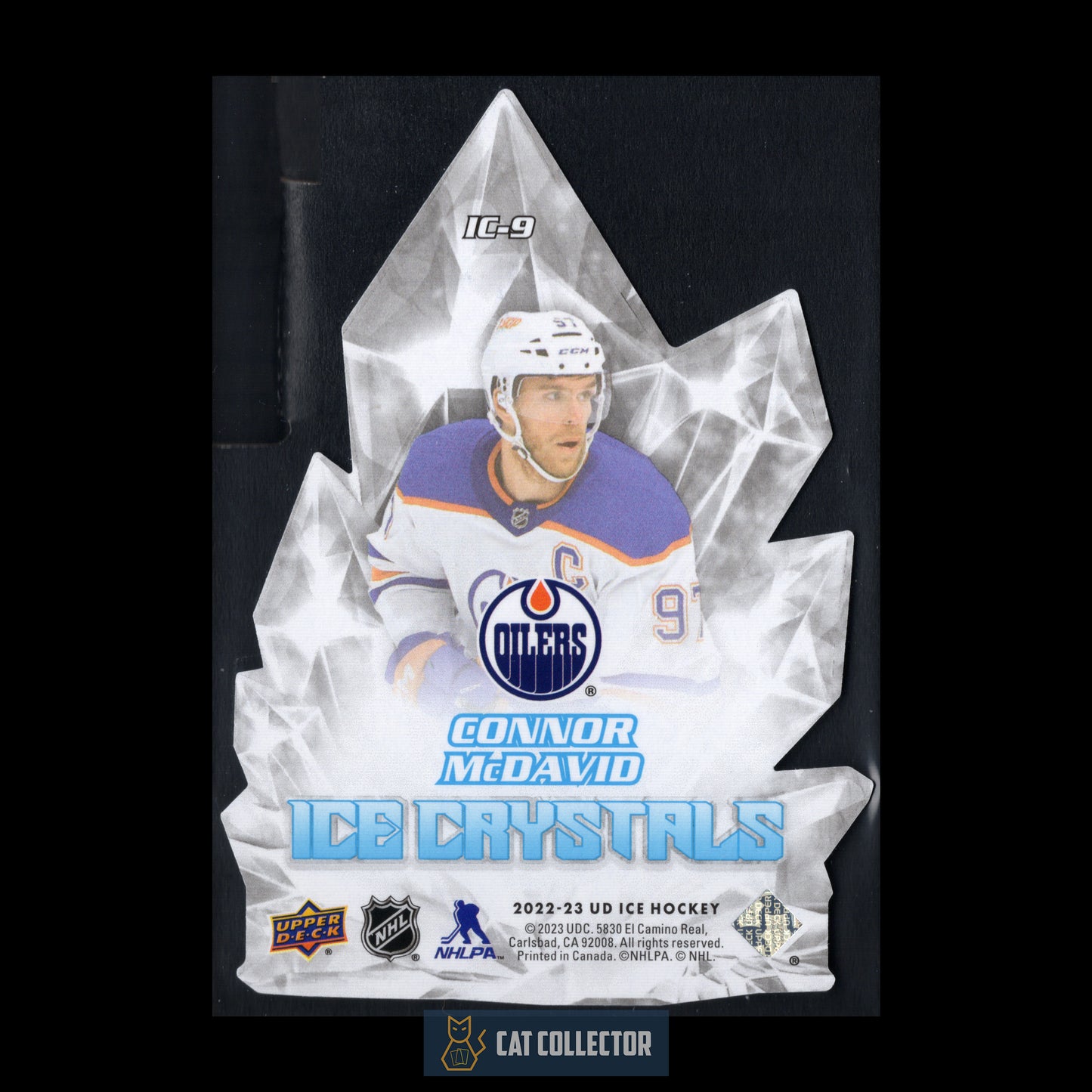 2022-23 Upper Deck Ice CONNOR MCDAVID #IC-9 Ice Crystals Die-Cut