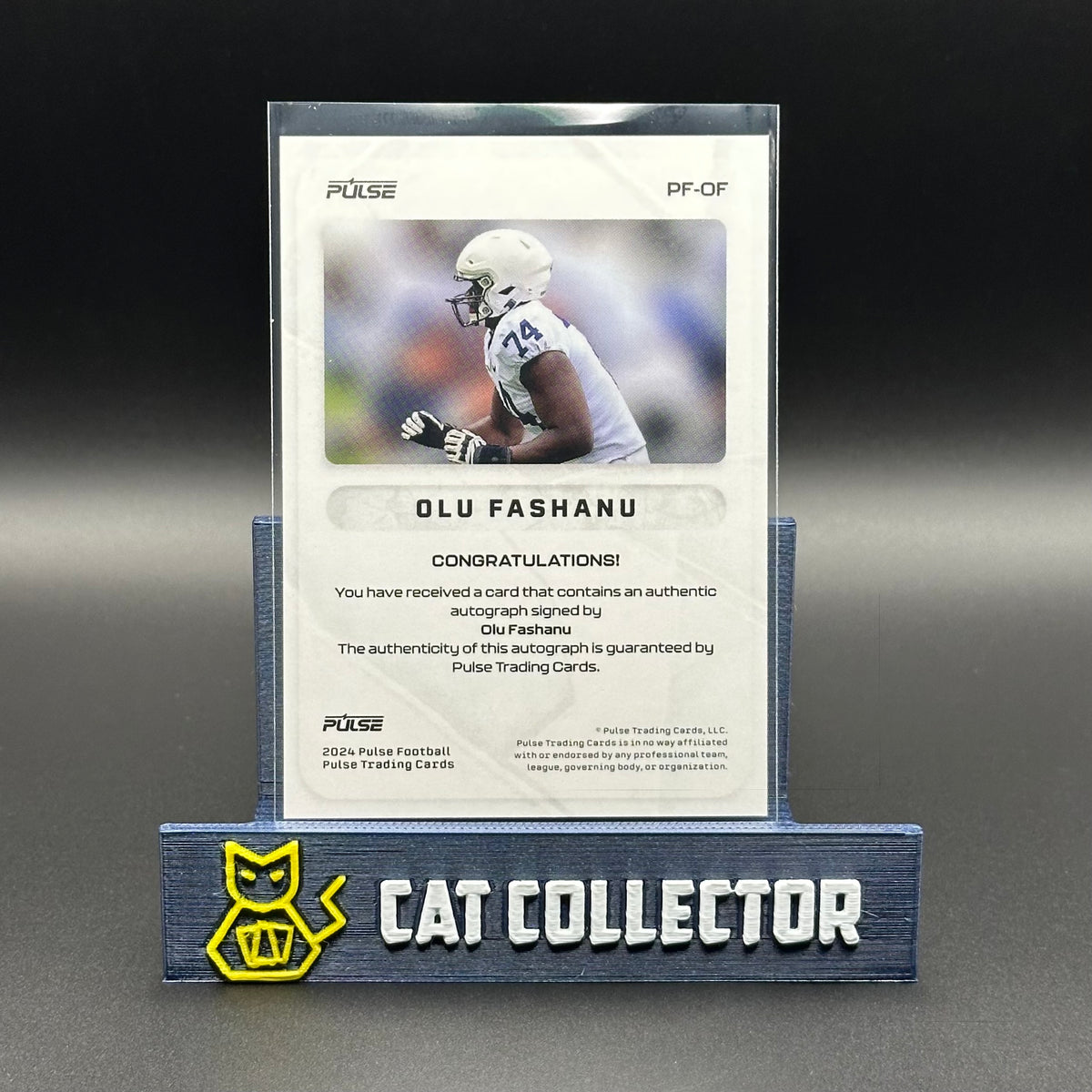 2024 Pulse Football OLU FASHANU #PF-OF Autograph /19
