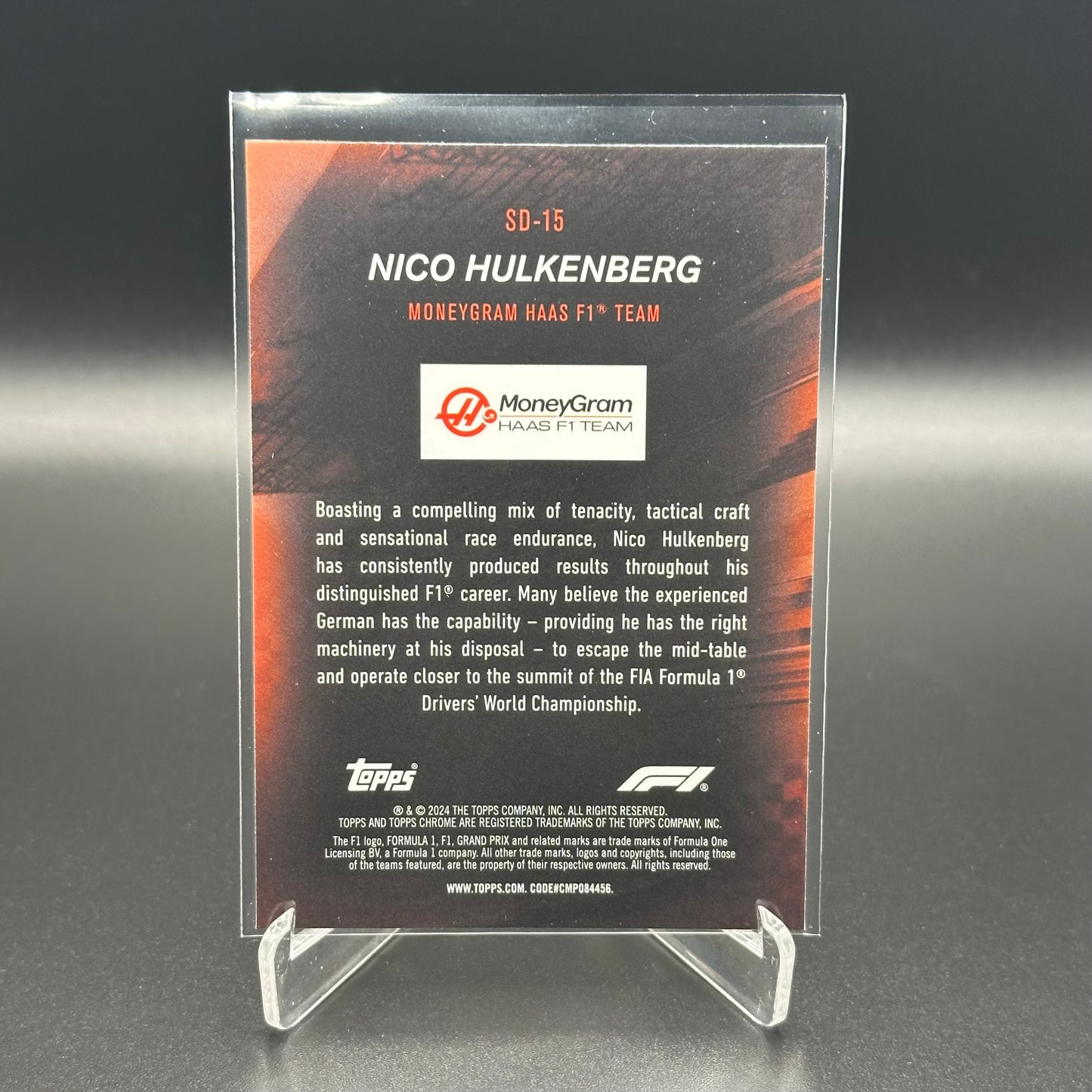 2024 Topps Chrome Formula 1 NICO HULKENBERG #SD-15 Speed Demons
