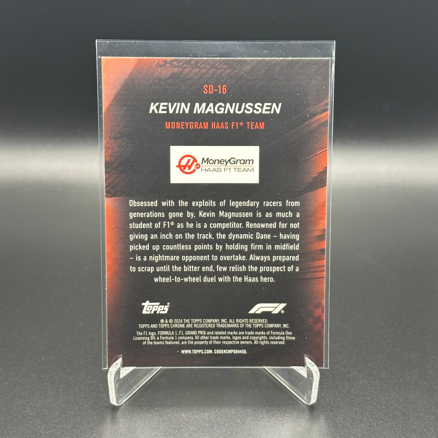 2024 Topps Chrome Formula 1 KEVIN MAGNUSSEN #SD-16 Speed Demons