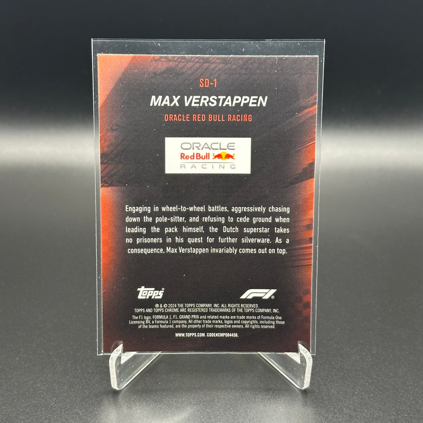 2024 Topps Chrome Formula 1 MAX VERSTAPPEN #SD-1 Speed Demons