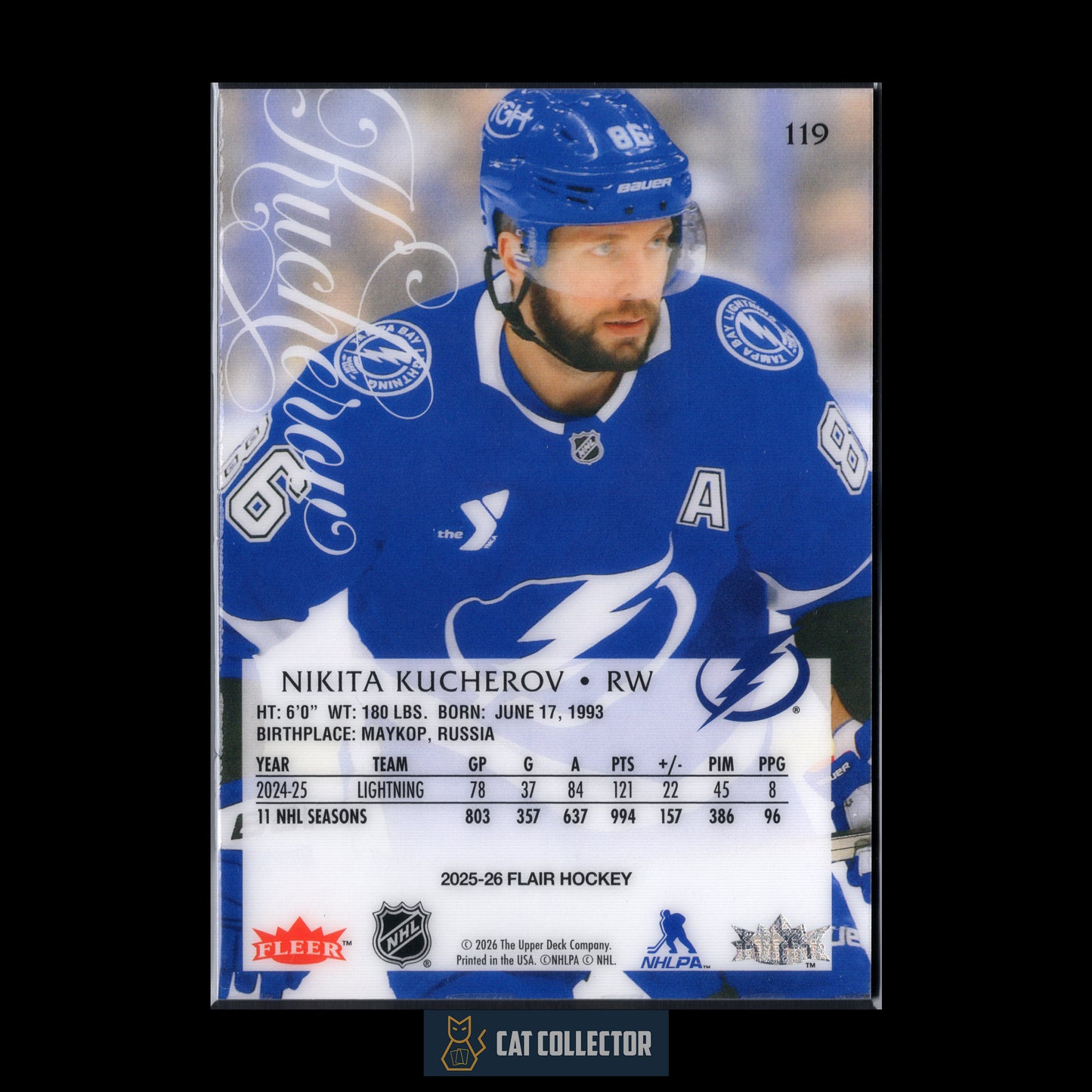 2025-26 Fleer Flair NIKITA KUCHEROV #119