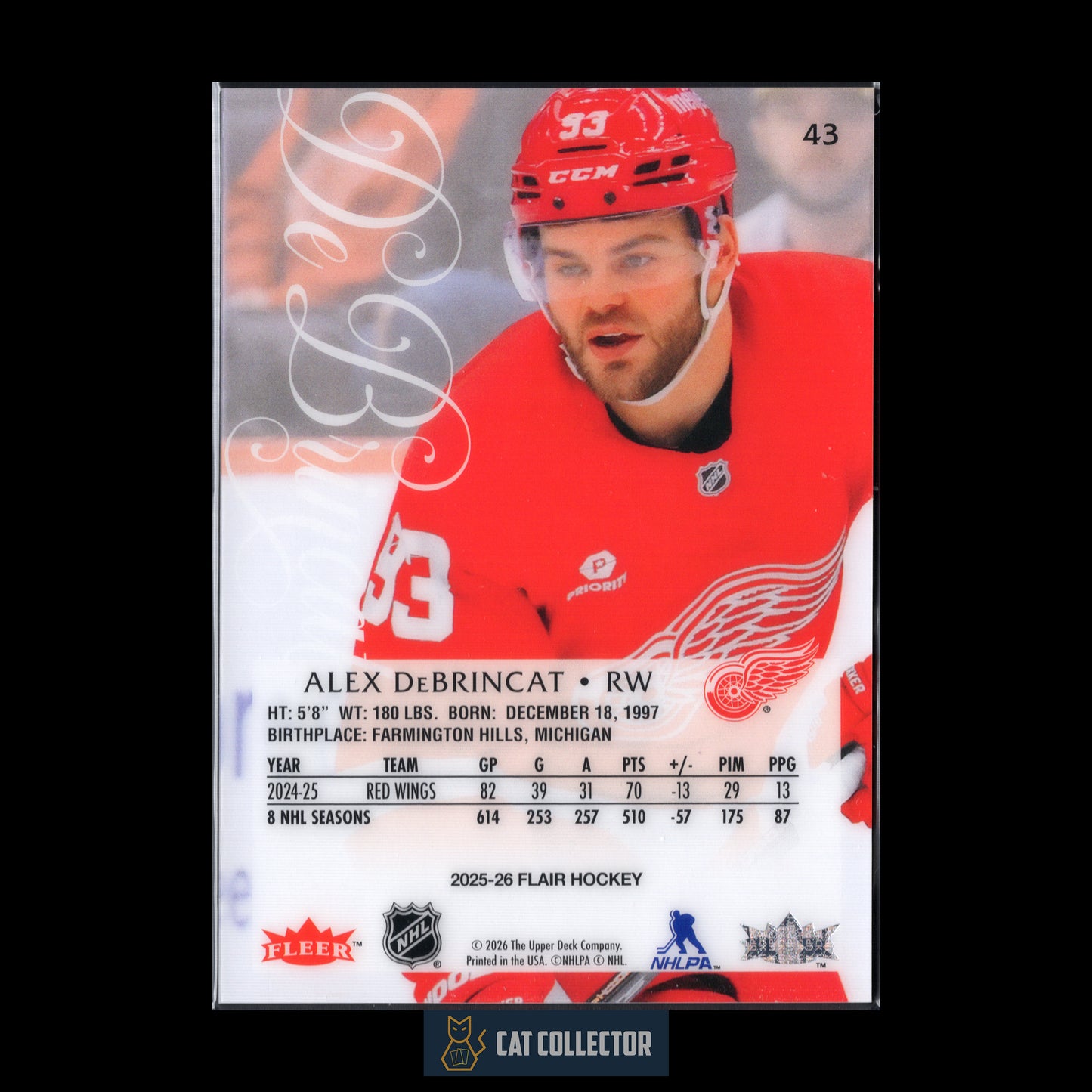 2025-26 Fleer Flair ALEX DEBRINCAT #43