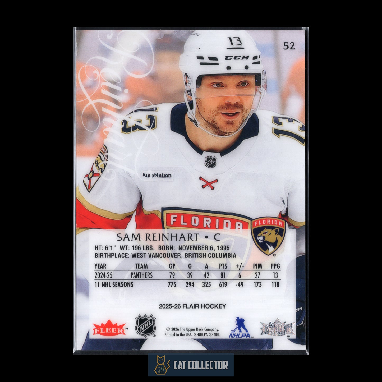 2025-26 Fleer Flair SAM REINHART #52