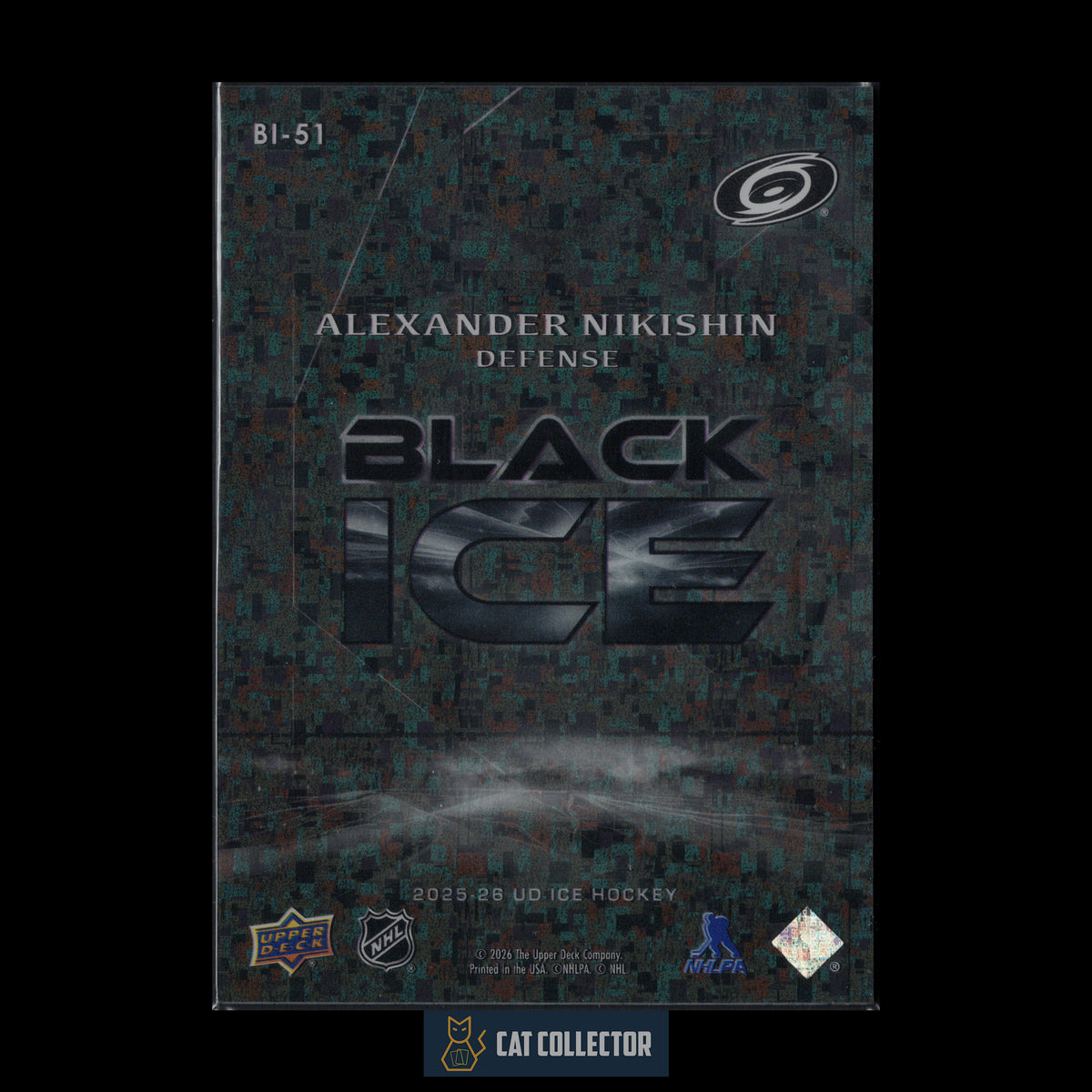 2025-26 UD Ice ALEXANDER NIKISHIN #BI-51 Black Ice Rookie RC