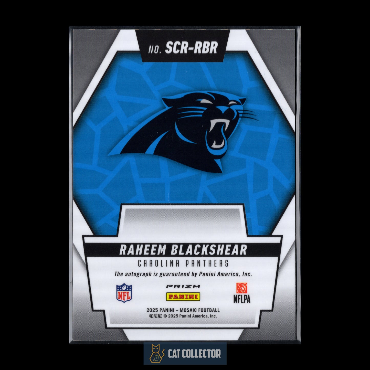 2025 Panini Mosaic RAHEEM BLACKSHEAR #SCR-RBR Scripts Auto Silver