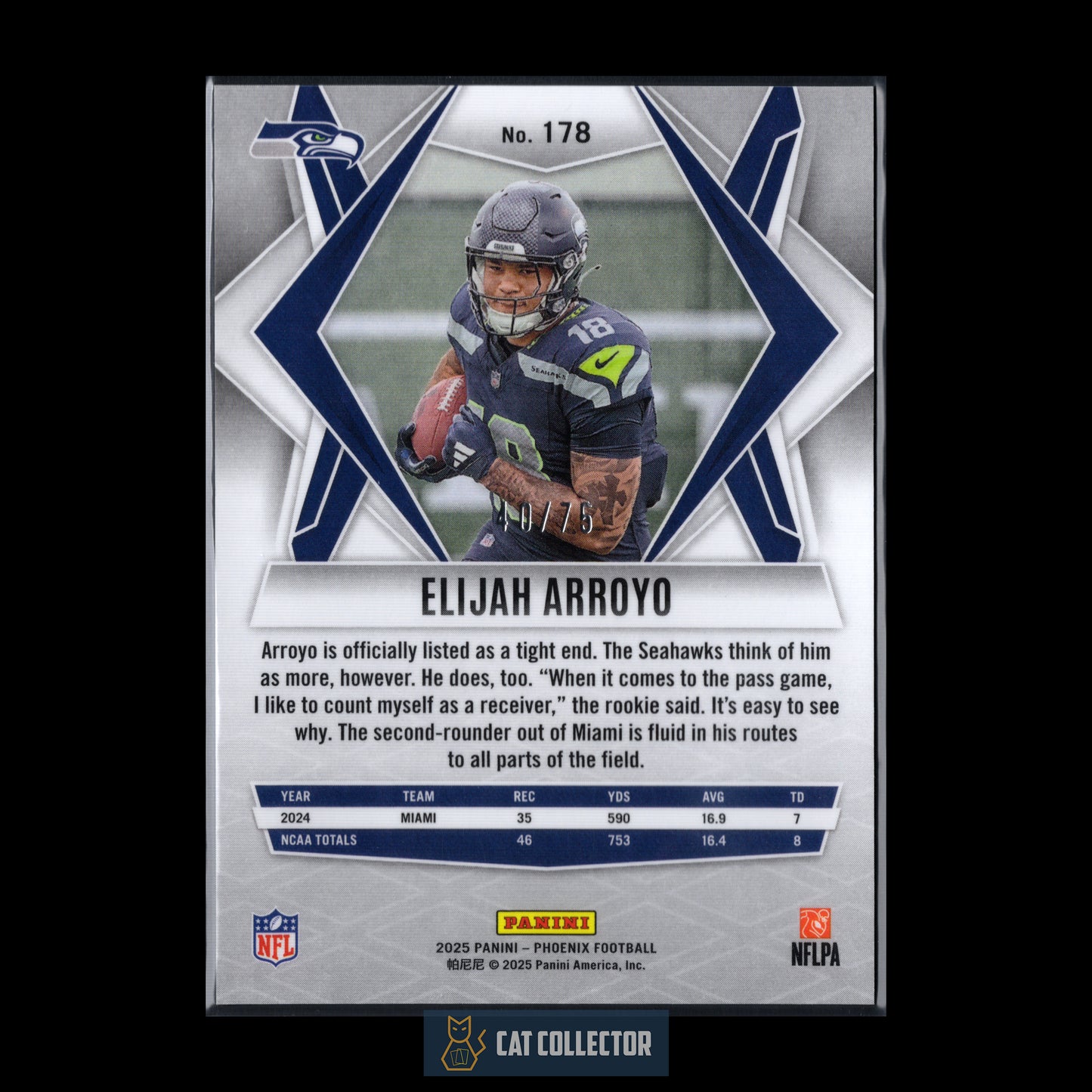 2025 Panini Phoenix ELIJAH ARROYO #178 Rookie Lime Green Mojo /75 RC
