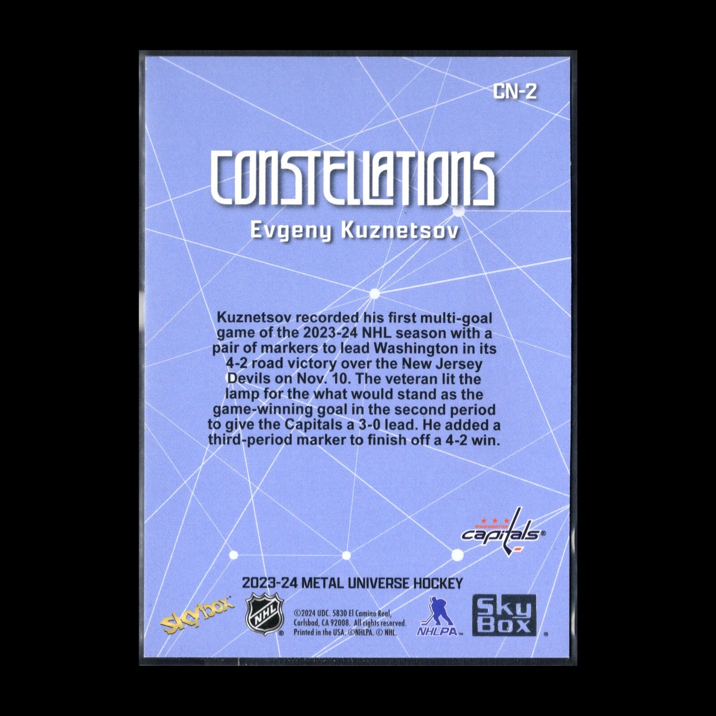 2023-24 SkyBox Metal Universe PEYTON KREBS #CN-21 Constellations
