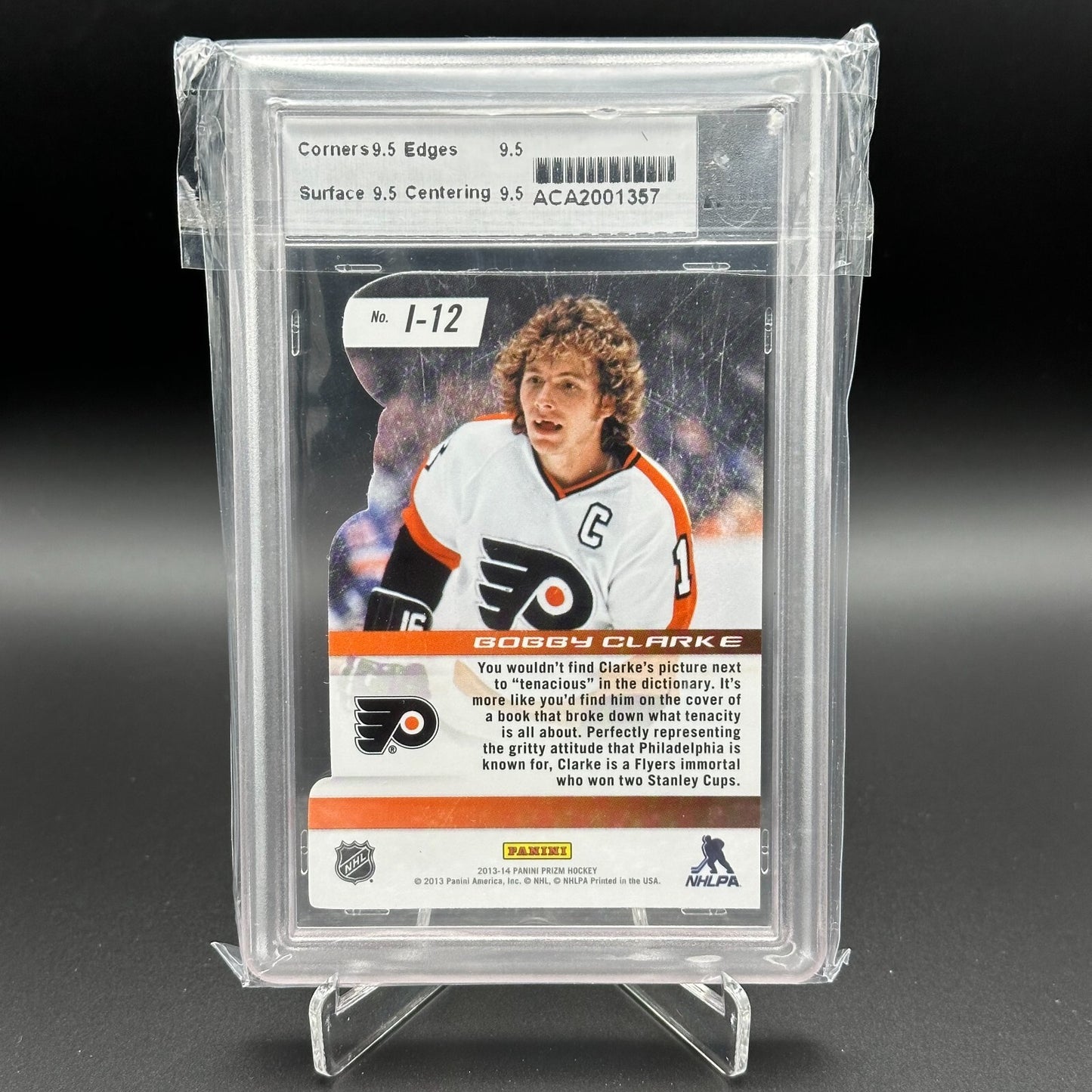 2013-14 Panini Prizm BOBBY CLARKE #I-12 Immortalized Die-cut Grade 9.5