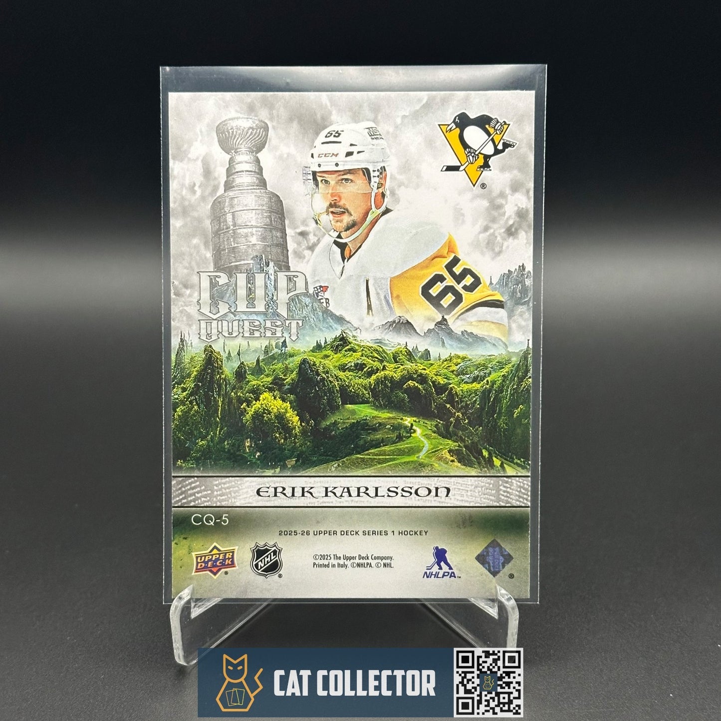 2025-26 UD Series 1 ERIK KARLSSON #CQ-5 Cup Quest - Pittsburgh Penguins