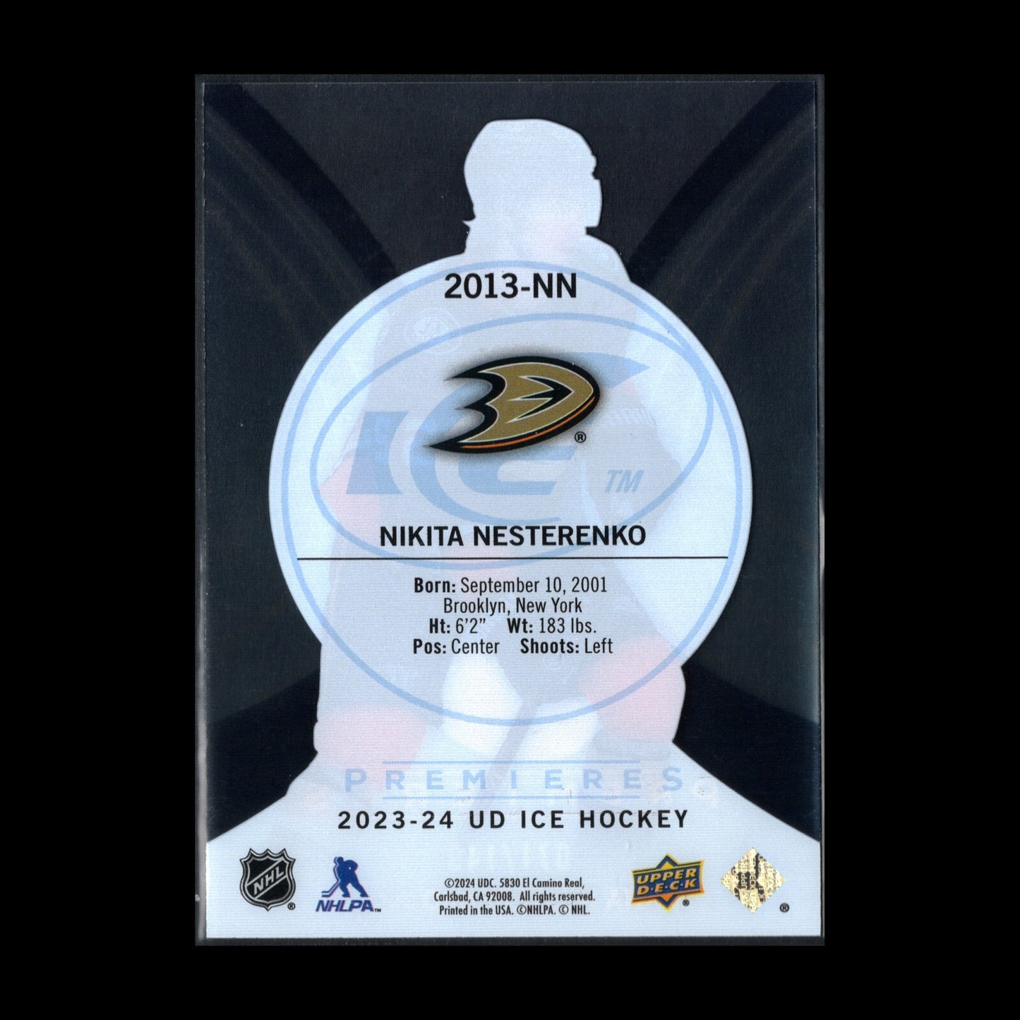 2023-24 UD Ice NIKITA NESTERENKO #2013-NN Ice Premieres Retro 71/149