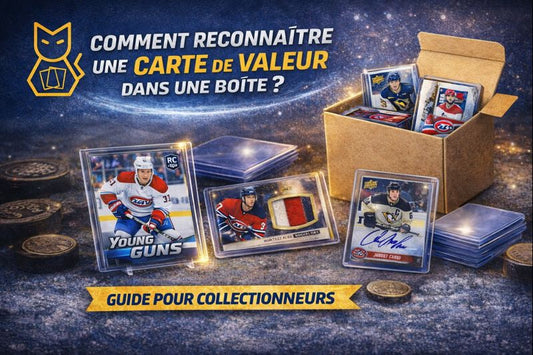 Comment reconnaître une carte de valeur dans une boîte?