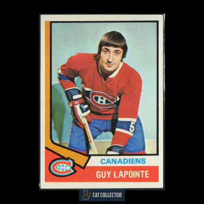 1974-75 Topps GUY LAPOINTE #70 Montreal Canadiens