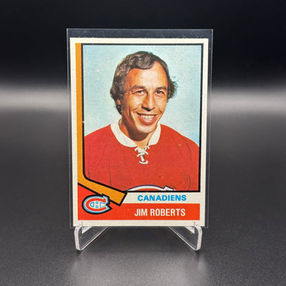 1974-75 Topps JIM ROBERTS #78 Montreal Canadiens