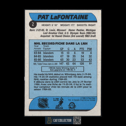 1986-87 O-Pee-Chee PAT LAFONTAINE #2