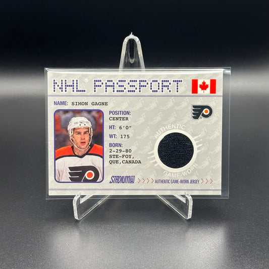 2002-03 Topps Stadium SIMON GAGNE #NHLP-6 NHL Passport Jersey