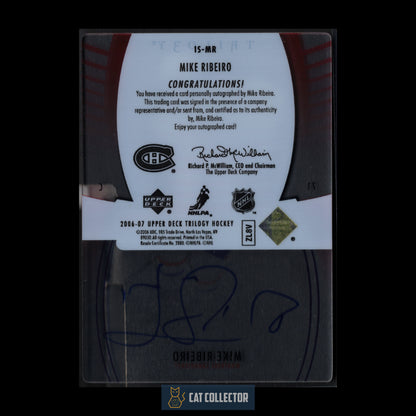 2006-07 Upper Deck Trilogy MIKE RIBEIRO #IS-MR Ice Scripts Auto