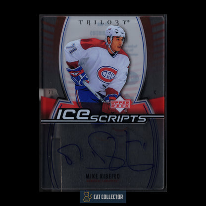 2006-07 Upper Deck Trilogy MIKE RIBEIRO #IS-MR Ice Scripts Auto