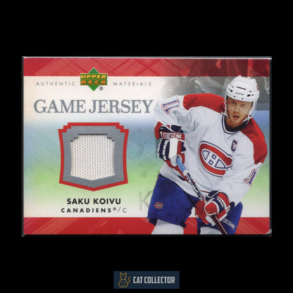 2007-08 UD Series 1 SAKU KOIVU #J-SK Game Jersey