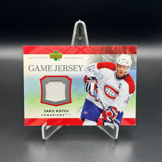 2007-08 UD Series 1 SAKU KOIVU #J-SK Game Jersey