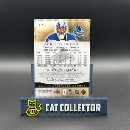 2013-14 UD Artifacts ROBERTO LUONGO #123 Emerald Jersey Patch /75