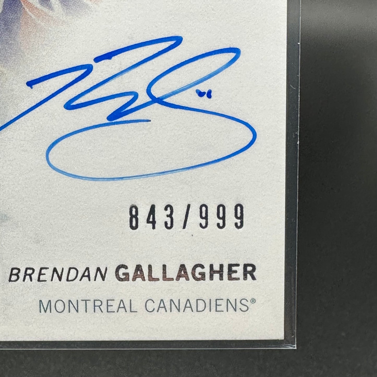 2013-14 UD SP Authentic BRENDAN GALLAGHER #318 Future Watch Auto RC /999