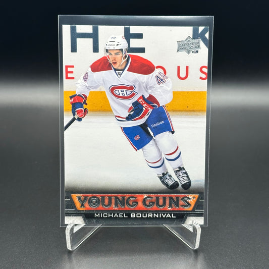 2013-14 UD Series 2 MICHAEL BOURNIVAL #453 Young guns RC