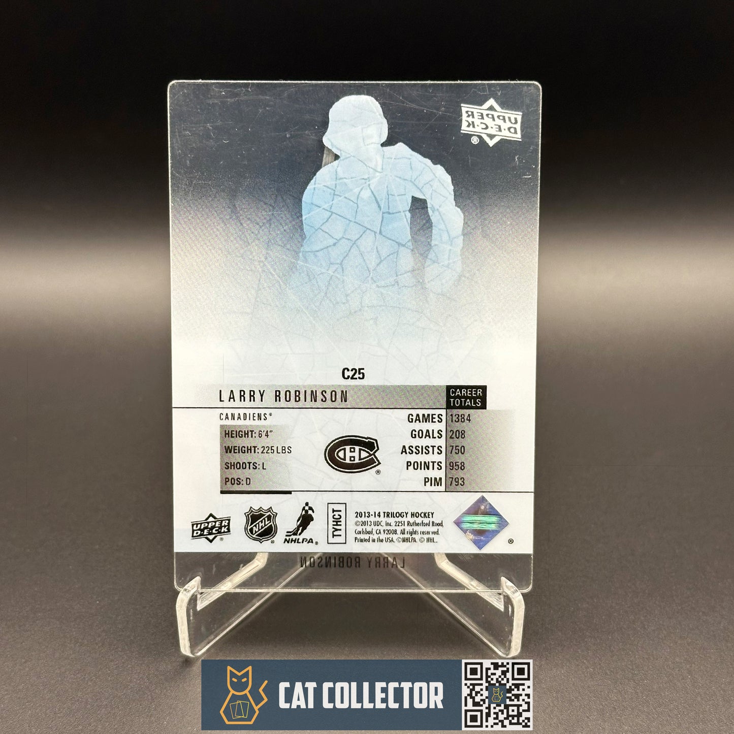 2013-14 Upper Deck Trilogy LARRY ROBINSON #C25 Crystal Greats