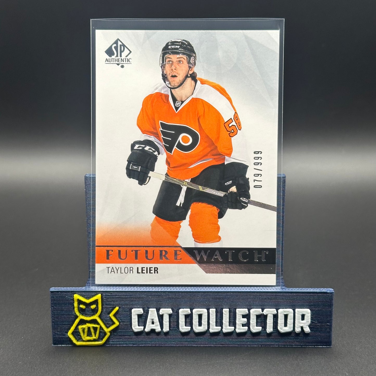 2015-16 UD SP Authentic TAYLOR LEIER #193 Future Watch RC /999