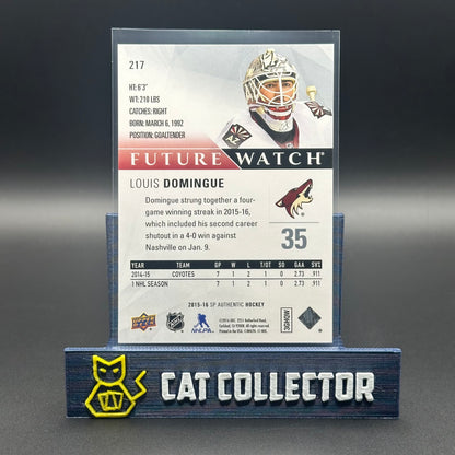 2015-16 UD SP Authentic LOUIS DOMINGUE #217 Future Watch RC /999