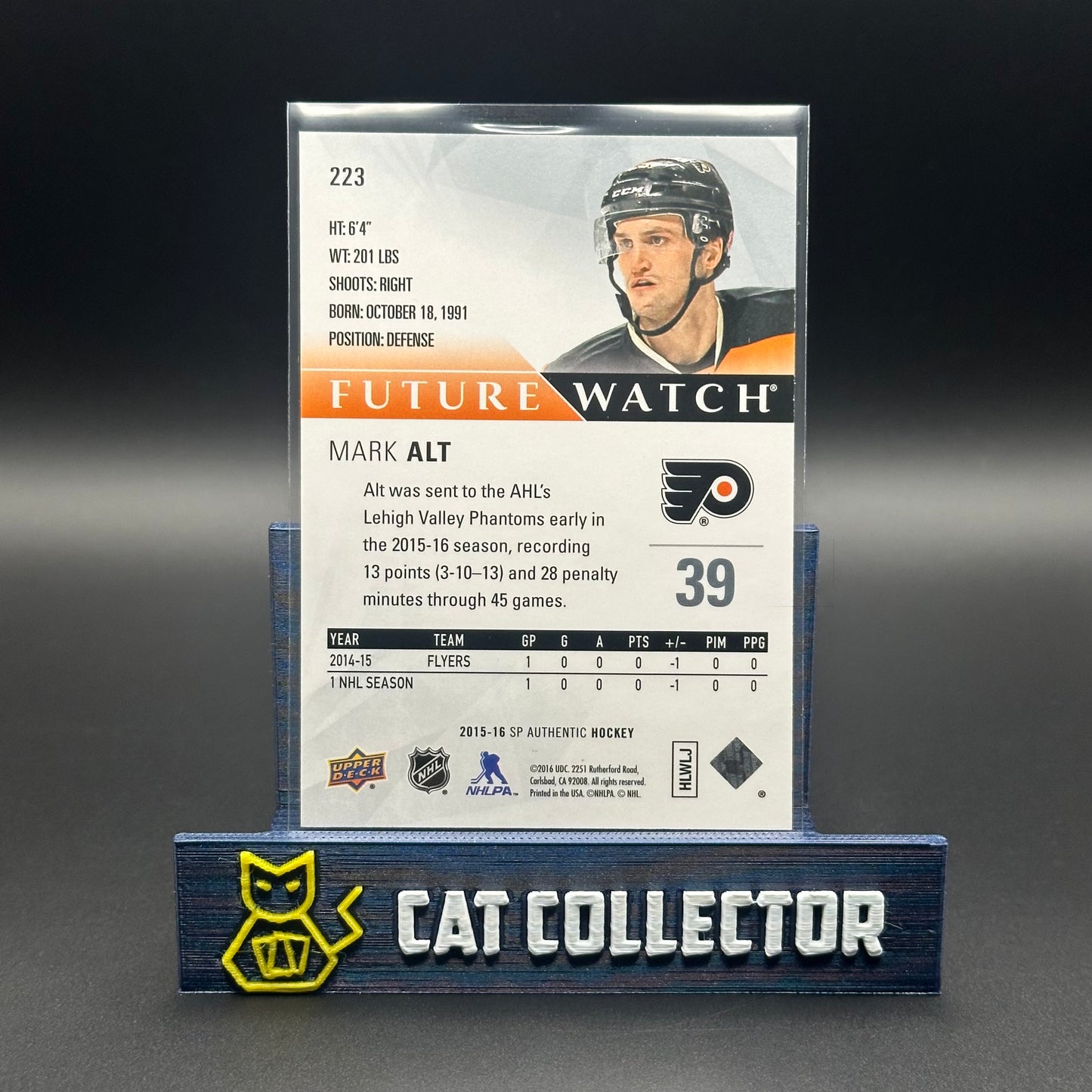 2015-16 UD SP Authentic MARK ALT #223 Future Watch RC /999