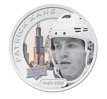 2017 UD Grandeur Coin Collection PATRICK KANE 1oz. Silver Colored /5000