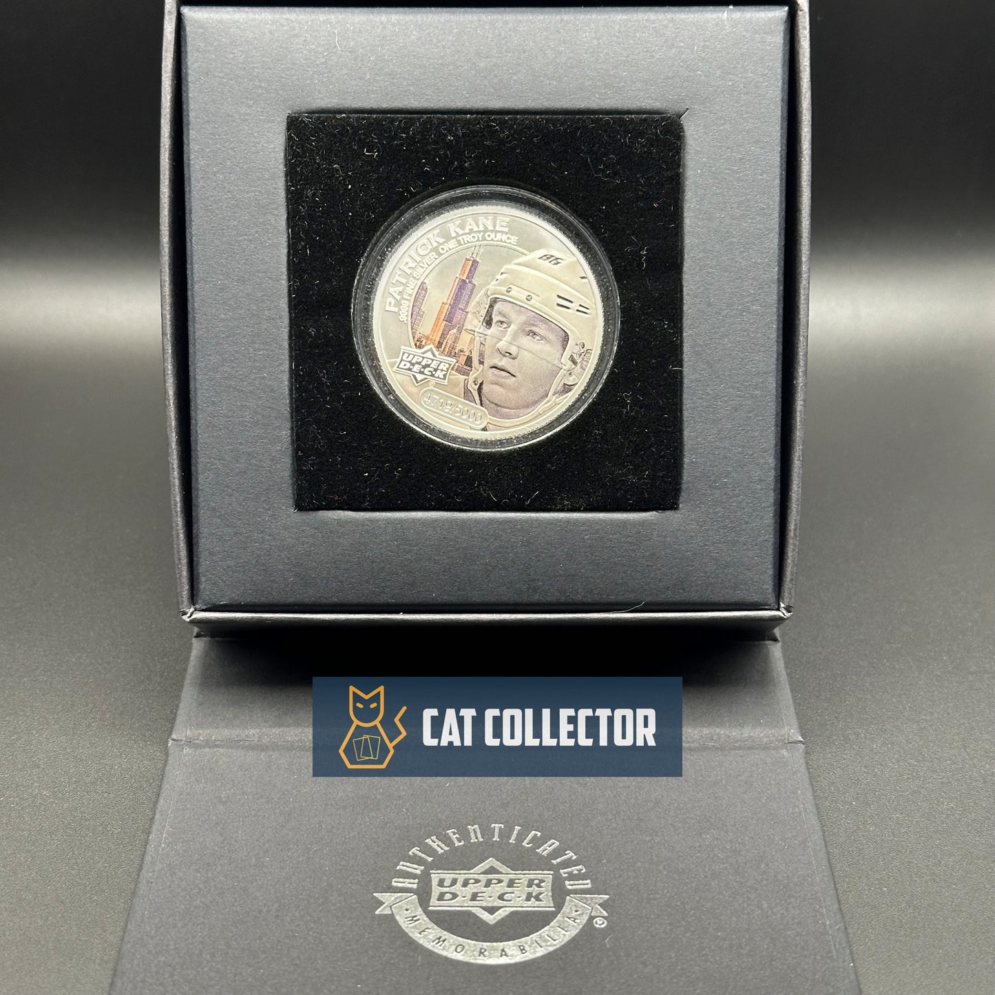 2017 UD Grandeur Coin Collection PATRICK KANE 1oz. Silver Colored /5000