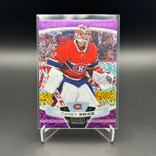 2019-20 O-Pee-Chee Platinum CAREY PRICE #125 Violet Pixels 399/399 Last Print!