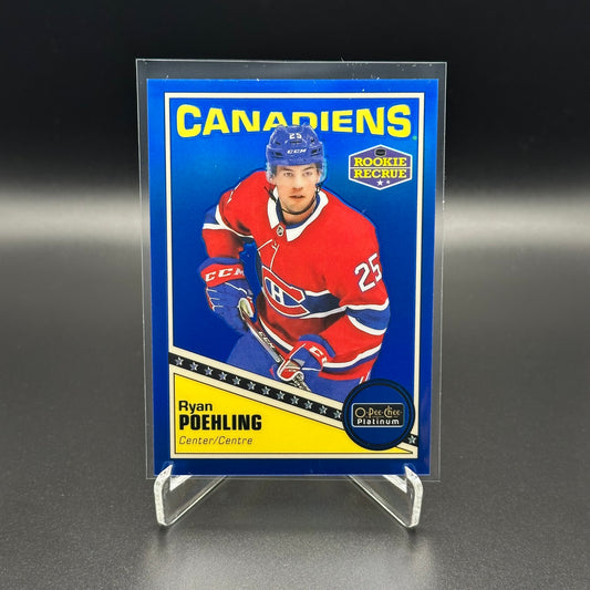2019-20 O-Pee-Chee Platinum RYAN POEHLING #R-56 Retro Blue Rainbow RC /149