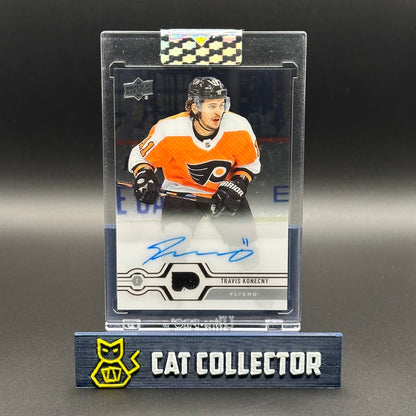 2019-20 UD Clear Cut TRAVIS KONECNY #CC-TK Rookie RC Auto