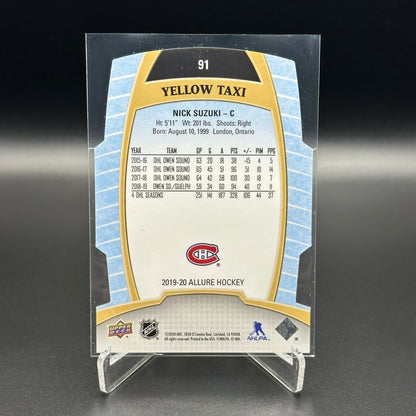 2019-20 Upper Deck Allure NICK SUZUKI #91 Yellow Taxi RC