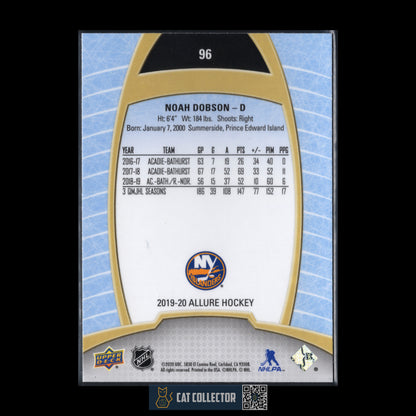 2019-20 UD Allure NOAH DOBSON #95 Rookie RC
