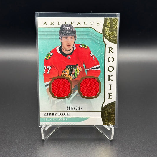 2019-20 Upper Deck Artifacts KIRBY DACH #II Rookie Relics Gold Dual Jersey RC /399