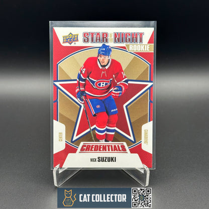 2019-20 Upper Deck Credentials NICK SUZUKI #1S-12 Star of the Night Rookie RC