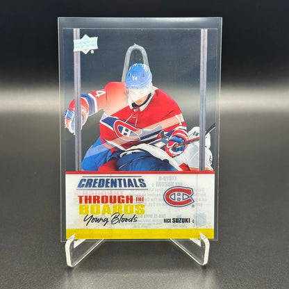 2019-20 UD Credentials NICK SUZUKI #TTBYB-8 Through the Boards Young Bloods RC