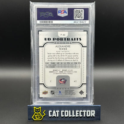 2019-20 UD Series 1 ALEXANDRE TEXIER #P-46 UD Portraits Rookie RC PSA 10