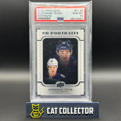 2019-20 UD Series 1 ALEXANDRE TEXIER #P-46 UD Portraits Rookie RC PSA 10