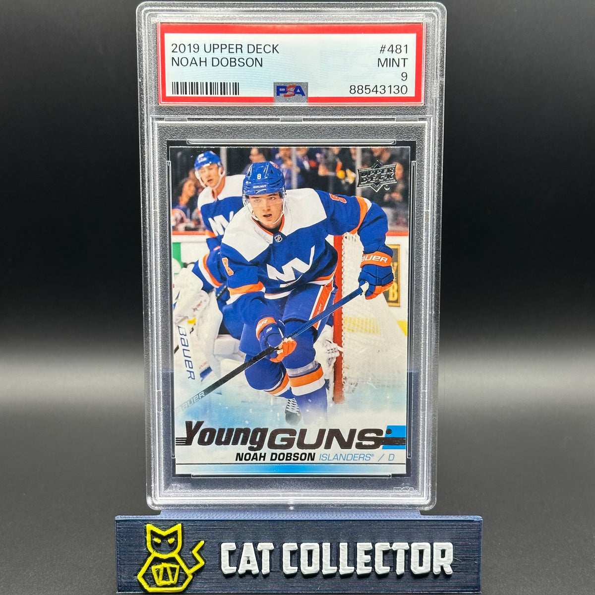 2019-20 UD Series 2 NOAH DOBSON #481 Young Guns RC PSA 9