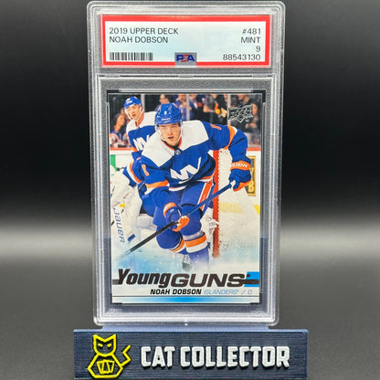 2019-20 UD Series 2 NOAH DOBSON #481 Young Guns RC PSA 9