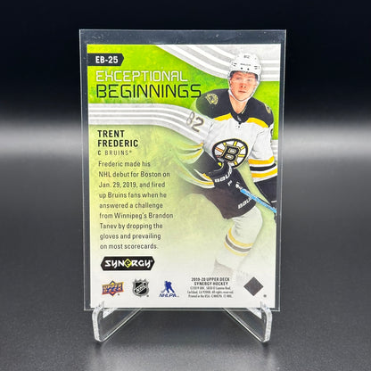 2019-20 Upper Deck Synergy TRENT FREDERIC #EB-25 Exceptional Beginnings RC /999