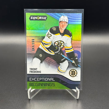 2019-20 Upper Deck Synergy TRENT FREDERIC #EB-25 Exceptional Beginnings RC /999