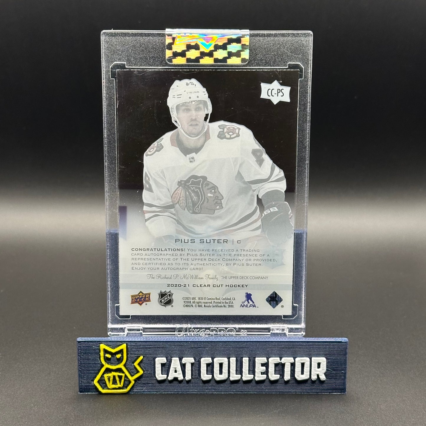 2020-21 UD Clear Cut PIUS SUTER #CC-PS Rookie RC Auto