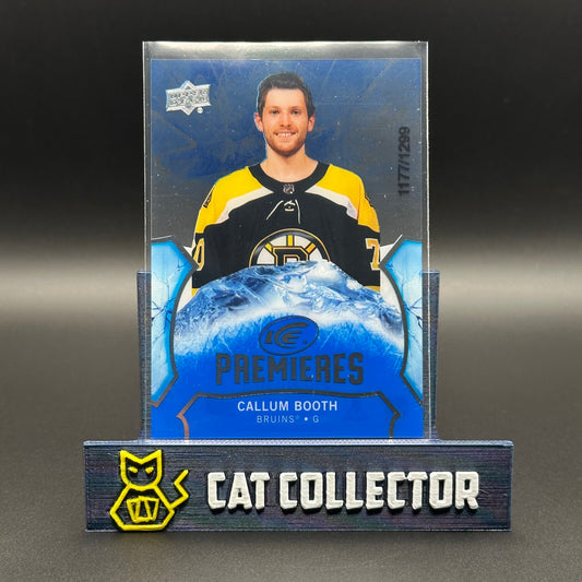 2020-21 UD Ice CALLUM BOOTH #105 Premieres /1299 Rookie RC